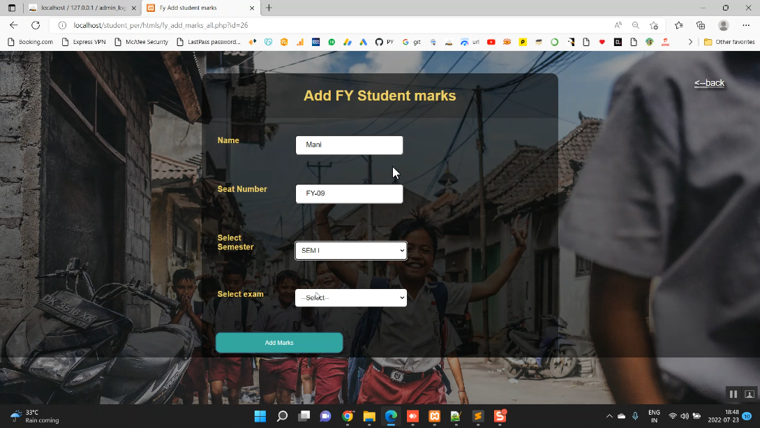 E-Page Student Performance in PHP Application Projects