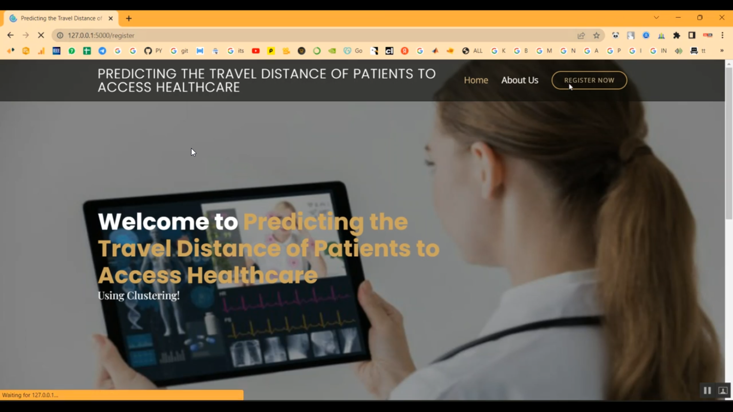 Patient Location Travel Recommendation Flask App in Python Projects